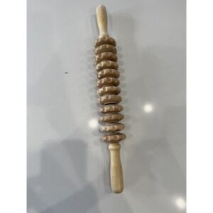 Wooden Massage Roller Stick Deep Tissue Muscle Trigger Point Therapy Tool